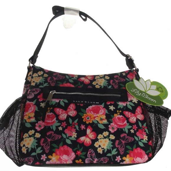 Lily Bloom Handbags - Lily Bloom Floral Reese Coho Karma Bloom Recycled Plastic bottles